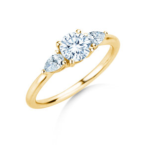 Verlovingsring Allure in 9K geelgoud met Lab-grown diamanten 0,41ct E/VS