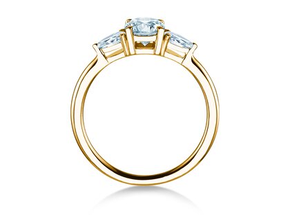 Verlovingsring Allure in 9K geelgoud met Lab-grown diamanten 0,41ct E/VS