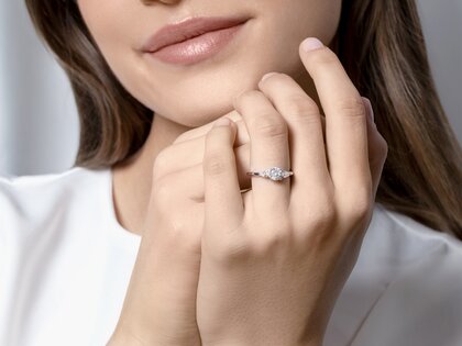 Verlovingsring Allure in 14K witgoud met diamanten 0,41ct G/SI