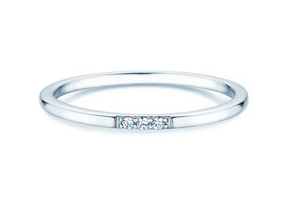 Verlovingsring Unity in 14K witgoud met diamanten 0,02ct G/SI