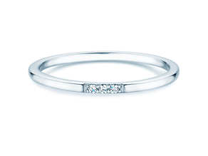 Verlovingsring Unity in 14K witgoud met diamanten 0,02ct G/SI