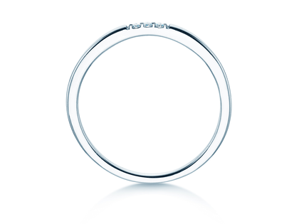 Verlovingsring Unity in 14K witgoud met diamanten 0,02ct G/SI