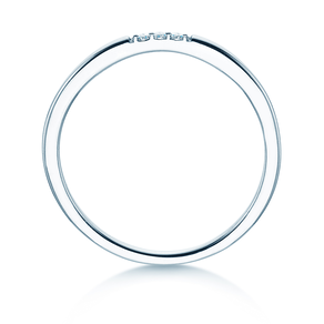 Verlovingsring Unity in 14K witgoud met diamanten 0,02ct G/SI