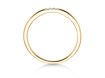 Verlovingsring Unity in 14K geelgoud met diamanten 0,02ct G/SI
