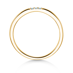 Verlovingsring Unity in 14K geelgoud met diamanten 0,02ct G/SI