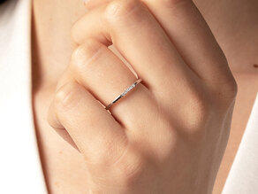 Verlovingsring Unity in 18K roségoud met diamanten 0,04ct G/SI