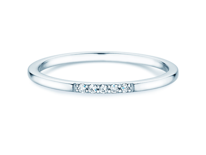 Verlovingsring Unity in 18K witgoud met diamanten 0,04ct G/SI