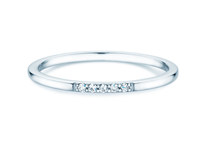 Verlovingsring Unity in 18K witgoud met diamanten 0,04ct G/SI