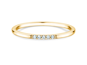 Verlovingsring Unity in 18K geelgoud met diamanten 0,04ct G/SI