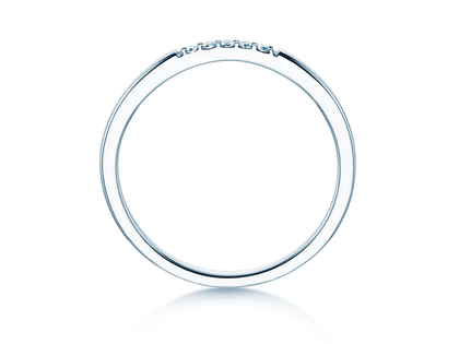Verlovingsring Unity in 18K witgoud met diamanten 0,04ct G/SI