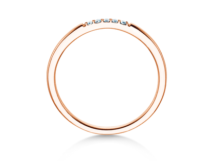 Verlovingsring Unity in 18K roségoud met diamanten 0,04ct G/SI