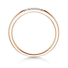 Verlovingsring Unity in 18K roségoud met diamanten 0,04ct G/SI
