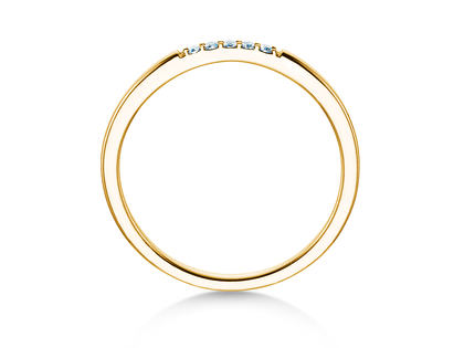 Verlovingsring Unity in 18K geelgoud met diamanten 0,04ct G/SI