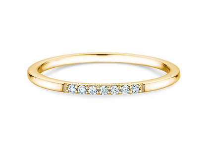 Verlovingsring Unity in 14K geelgoud met diamanten 0,05ct G/SI