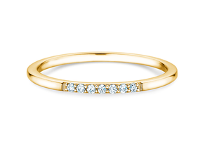 Verlovingsring Unity in 14K geelgoud met diamanten 0,05ct G/SI