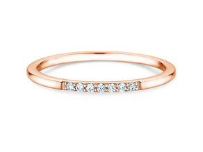 Verlovingsring Unity in 14K roségoud met diamanten 0,05ct G/SI