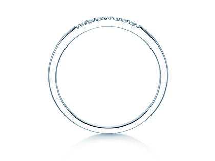 Verlovingsring Unity in 14K witgoud met diamanten 0,05ct G/SI