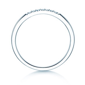 Verlovingsring Unity in 14K witgoud met diamanten 0,05ct G/SI