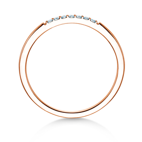 Verlovingsring Unity in 14K roségoud met diamanten 0,05ct G/SI