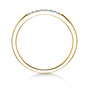Verlovingsring Unity in 14K geelgoud met diamanten 0,05ct G/SI