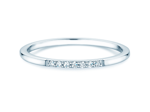 Verlovingsring Unity in 14K witgoud met diamanten 0,05ct G/SI