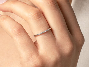 Verlovingsring Unity in 14K witgoud met diamanten 0,07ct G/SI