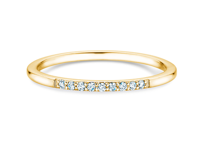 Verlovingsring Unity in 14K geelgoud met diamanten 0,07ct G/SI