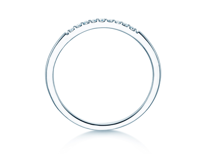 Verlovingsring Unity in 14K witgoud met diamanten 0,07ct G/SI