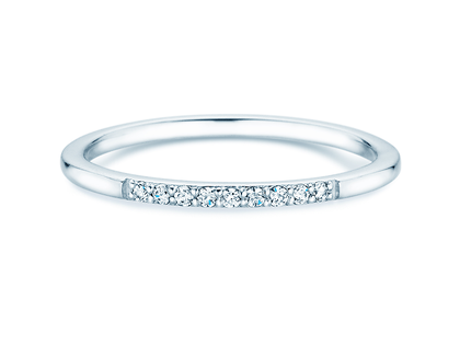 Verlovingsring Unity in 14K witgoud met diamanten 0,07ct G/SI