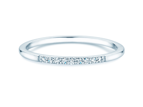 Verlovingsring Unity in 14K witgoud met diamanten 0,07ct G/SI