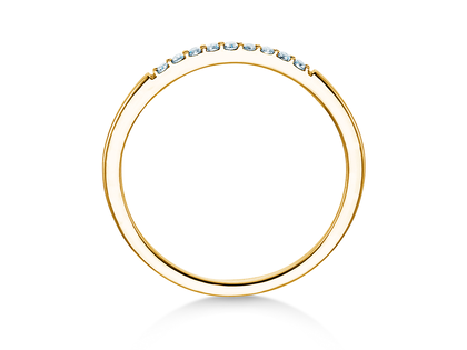 Verlovingsring Unity in 14K geelgoud met diamanten 0,07ct G/SI