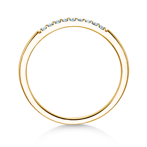 Verlovingsring Unity in 14K geelgoud met diamanten 0,07ct G/SI