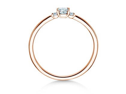 Verlovingsring Vivid Petite Cushion Cut in roségoud