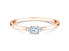 Verlovingsring Vivid Petite Cushion Cut in roségoud