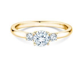 Verlovingsring  in 9K geelgoud met Lab-grown diamanten 0,40ct E/VS