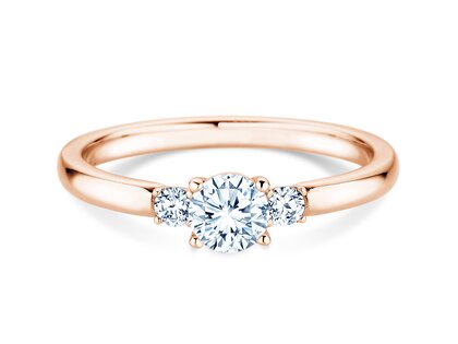 Verlovingsring Vivid Petite Diamond in 18K roségoud met Lab-grown diamanten 0,40ct E/VS