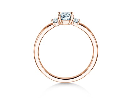 Verlovingsring Vivid Petite Diamond in 18K roségoud met Lab-grown diamanten 0,40ct E/VS