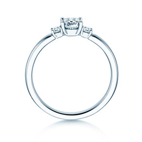 Verlovingsring  in 9K witgoud met Lab-grown diamanten 0,40ct E/VS