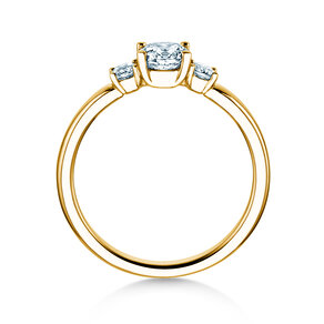 Verlovingsring  in 18K geelgoud met diamanten 0,50ct G/SI