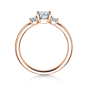 Verlovingsring  in 9K roségoud met diamanten 0,50ct G/SI