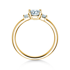 Verlovingsring Vivid Petite Diamond in 18K geelgoud met Lab-grown diamanten 0,60ct E/VS