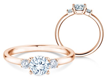Verlovingsring Vivid Petite Diamond in roségoud