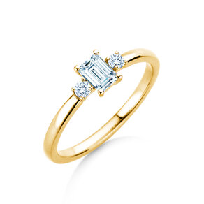 Verlovingsring  in 9K geelgoud met diamanten 0,40ct G/VS