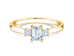 Verlovingsring  in 9K geelgoud met diamanten 0,40ct G/VS