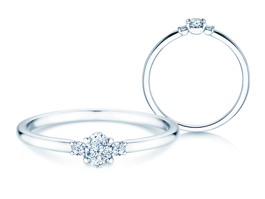 Verlovingsring Vivid Petite Oval Cut