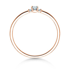Verlovingsring Vivid Petite Radiant Cut in roségoud