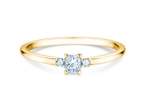 Verlovingsring  in 9K geelgoud met diamanten 0,31ct G/SI