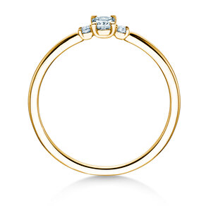 Verlovingsring  in 9K geelgoud met diamanten 0,31ct G/SI