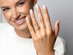 Verlovingsring Vivid Diamond in 9K roségoud met diamanten 0,21ct G/SI