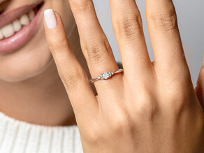 Verlovingsring Vivid Diamond in 9K roségoud met diamanten 0,21ct G/SI